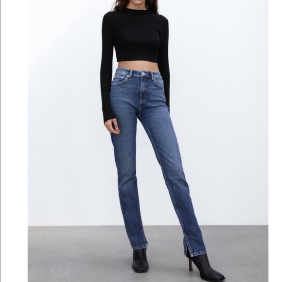 Zara | Jeans | Zara Split Slim Jean | Poshmark